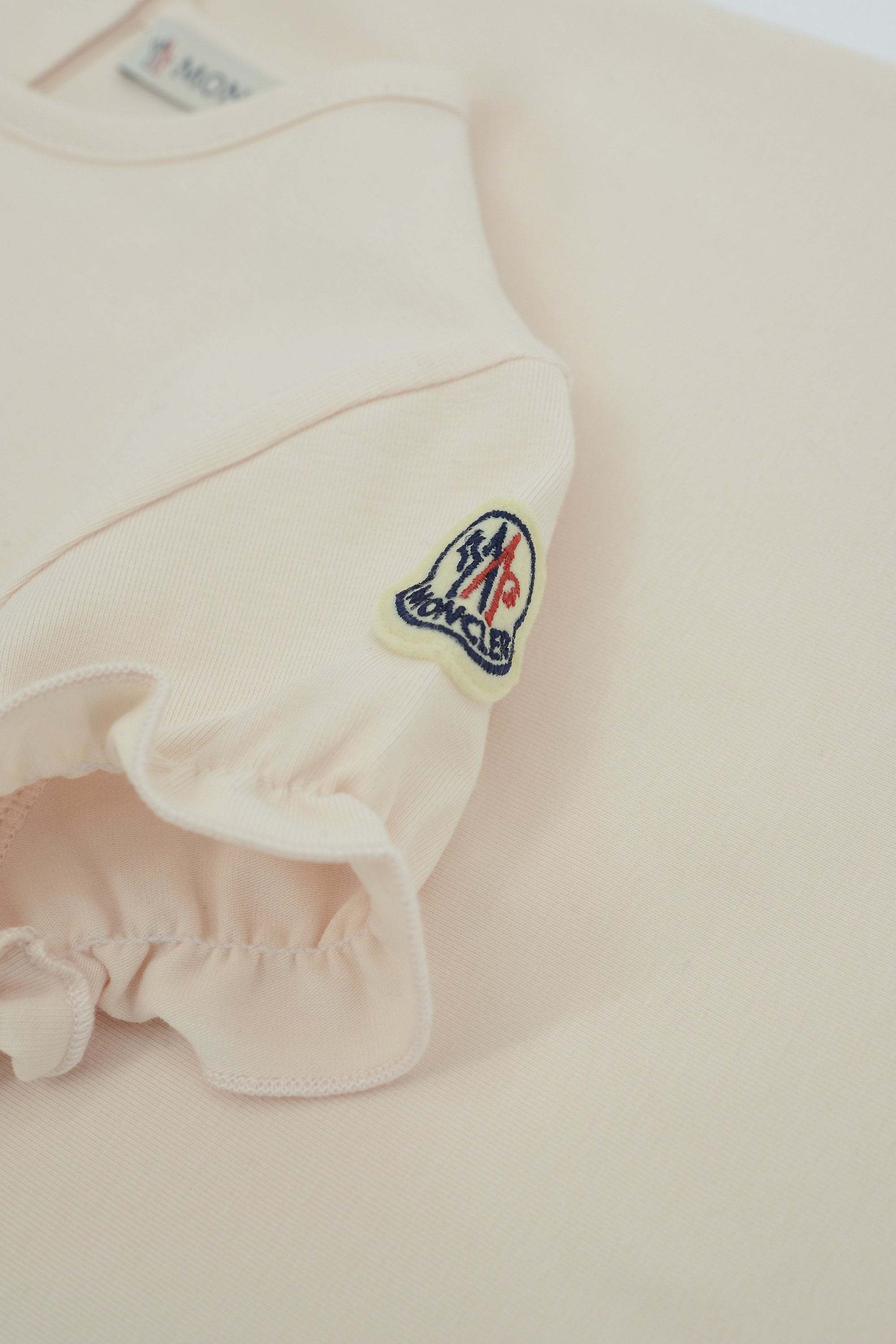 Moncler Heart Pattern Cotton T-shirt In Neutral