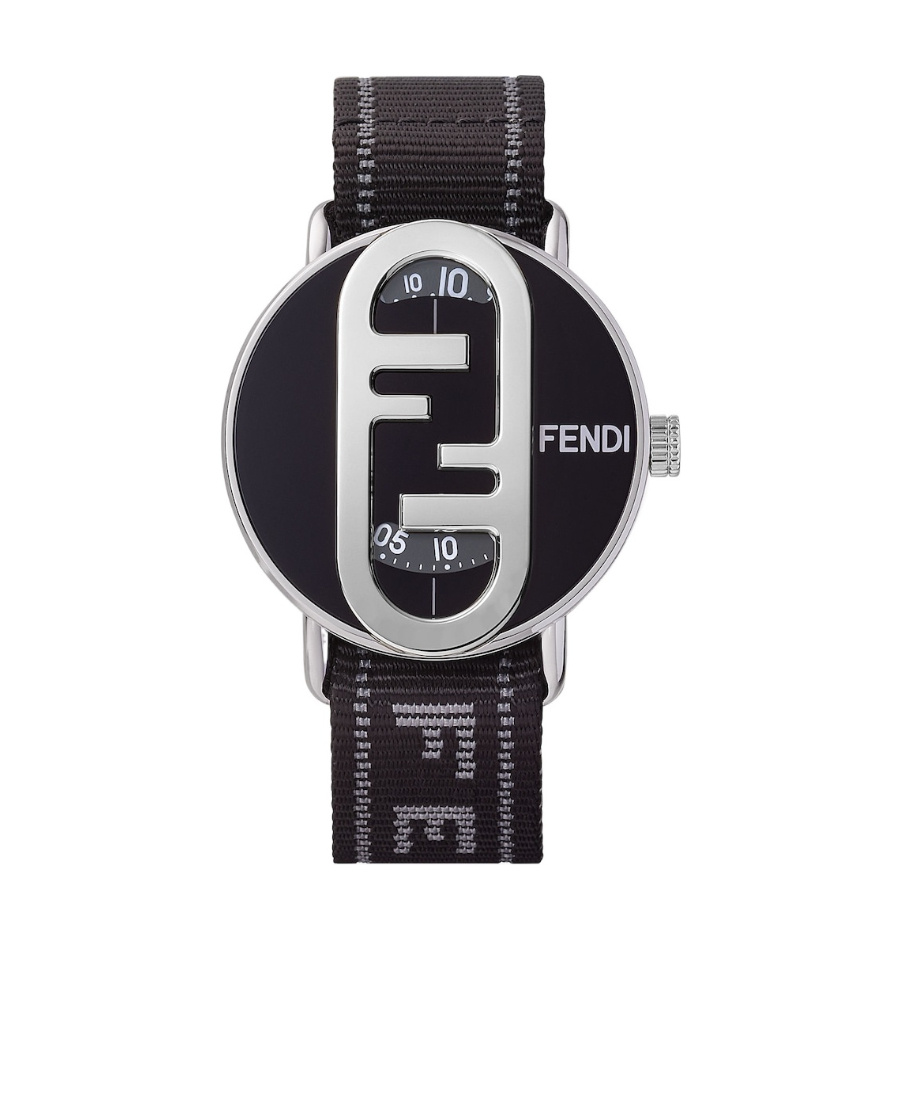 FENDI 42 MM - ROUND WATCH WITH OLOCK LOGO