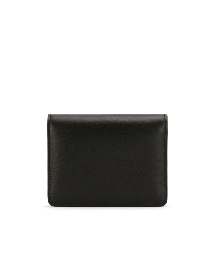 Dolce & Gabbana Embossed-logo Wallet In Black