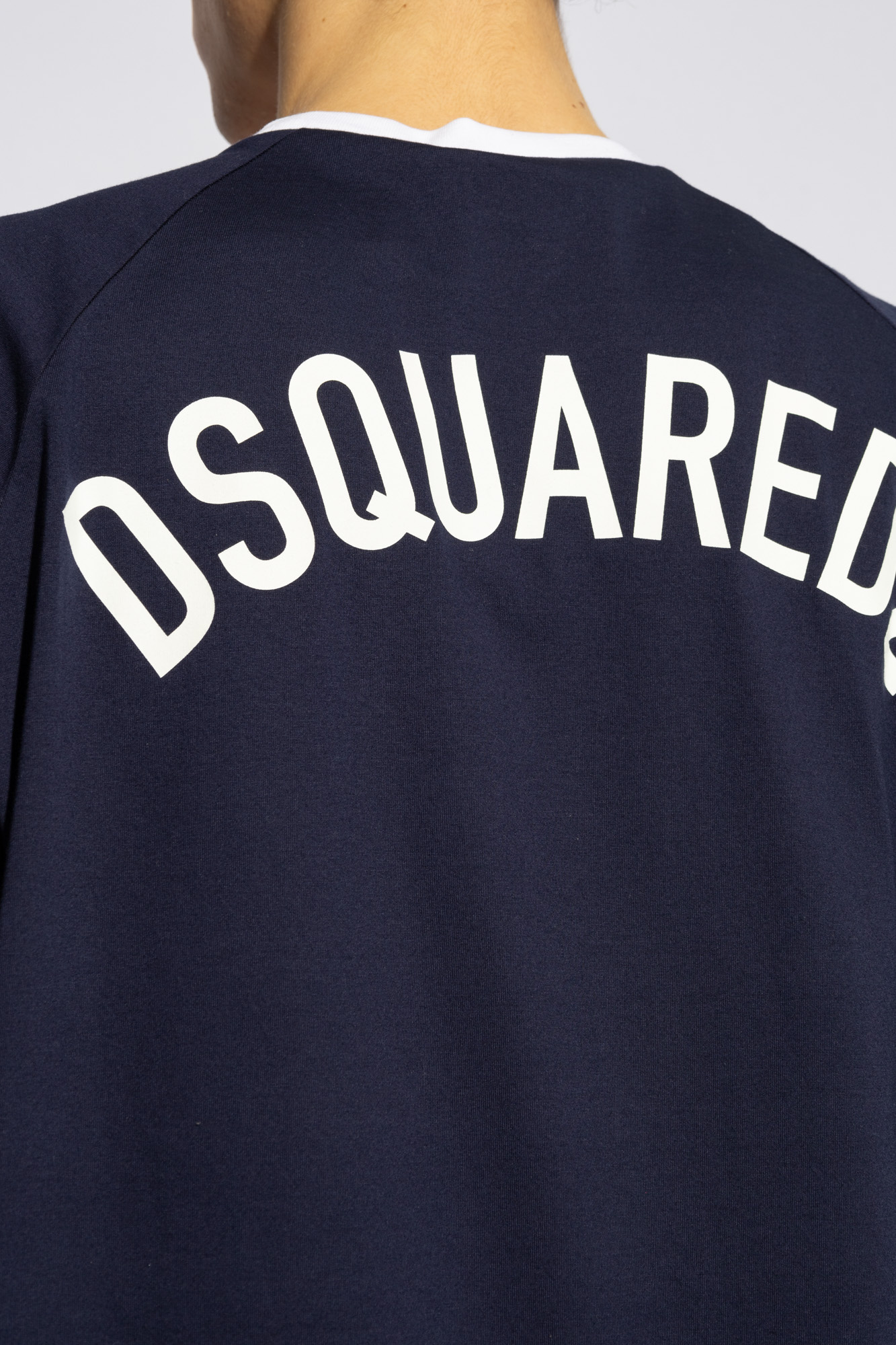 Dsquared2 Block Design Crew Neck Short Sleeve T-shirts In Black