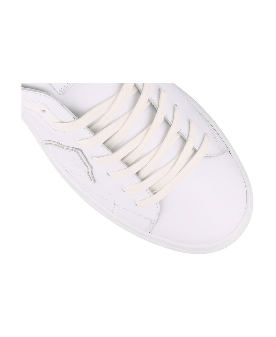 Philippe Model Temple Veau Leather Sneakers In White