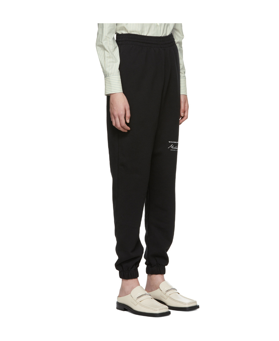 MARTINE ROSE LOGO-PRINT SLIM-FIT TRACK PANTS 