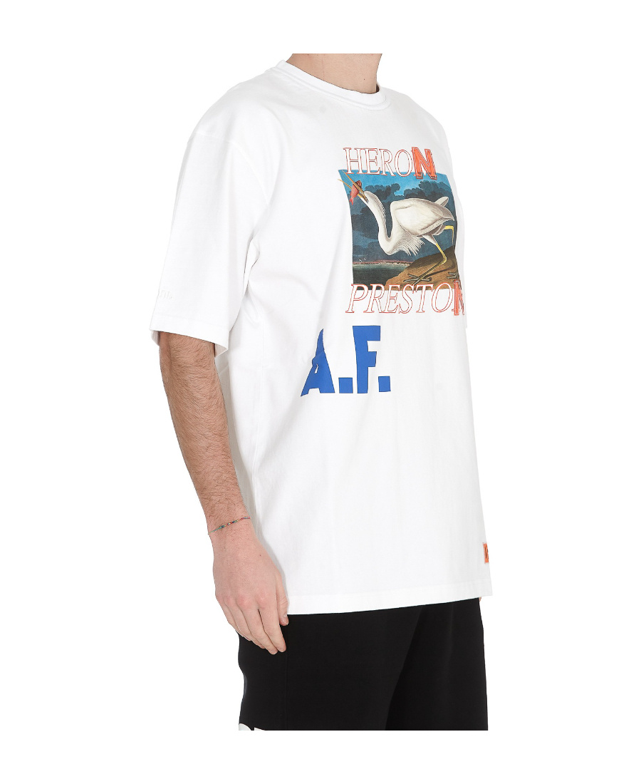 Heron Preston Logo Print Short-sleeved T-shirt In White