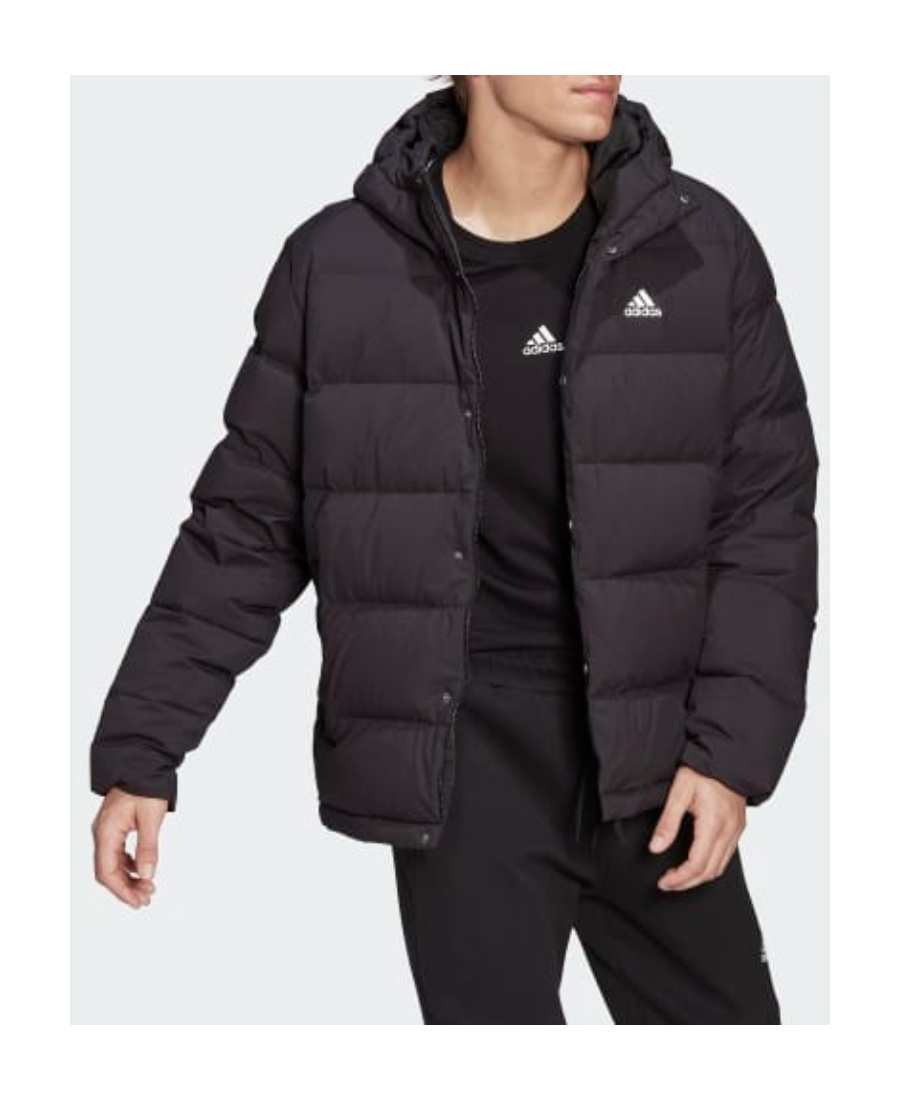 Adidas Originals Black Helionic Down Jacket In Black