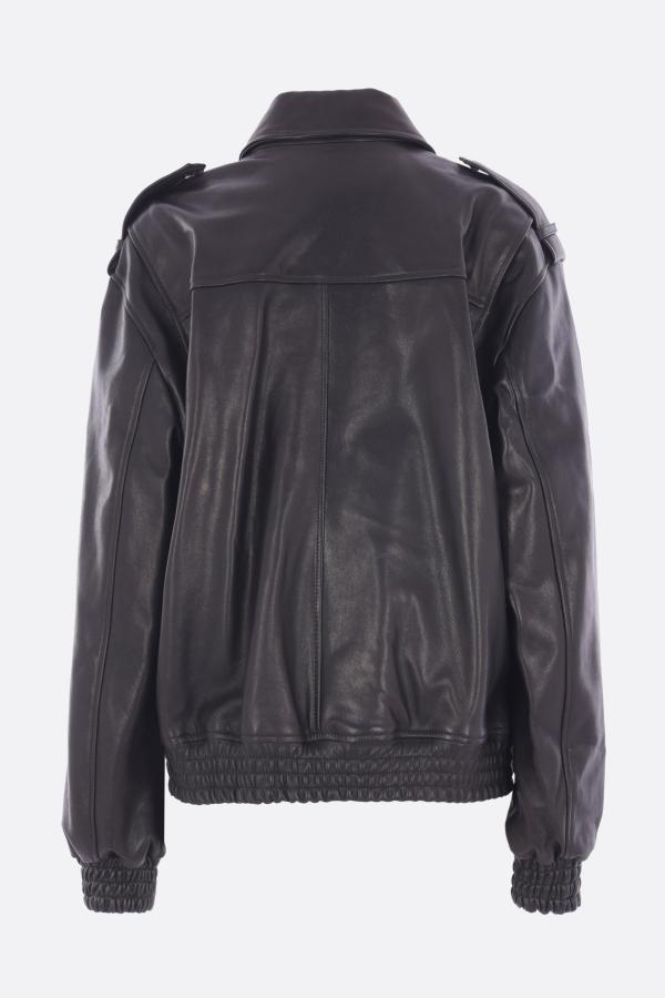 Arma Flap-pocket Leather Jacket In Black