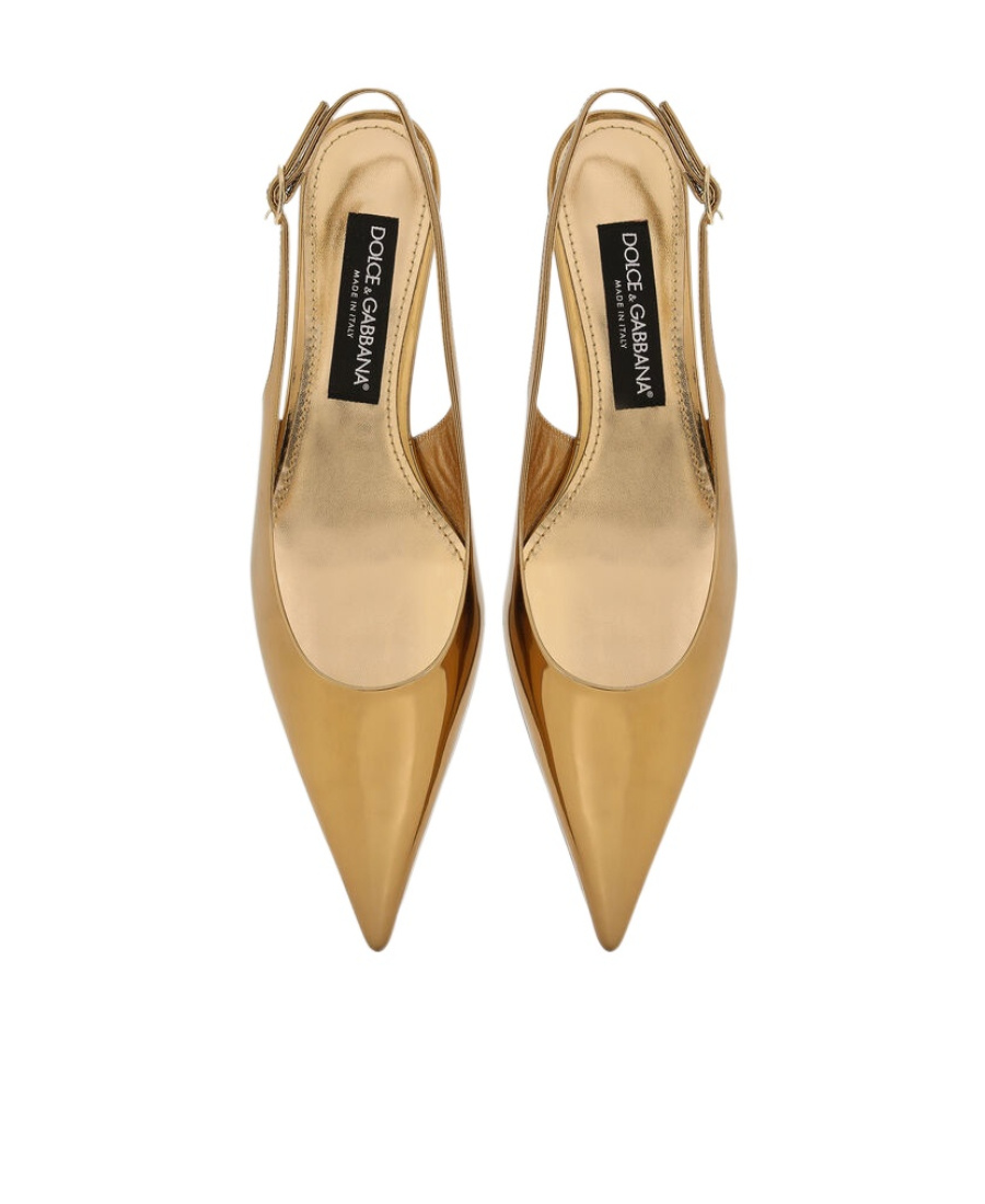 Dolce & Gabbana Pointed High Heel Sandals In Nude