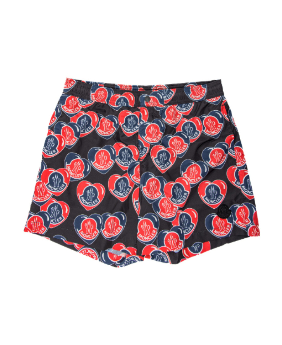 Moncler Logo-print Swim Shorts In Blue