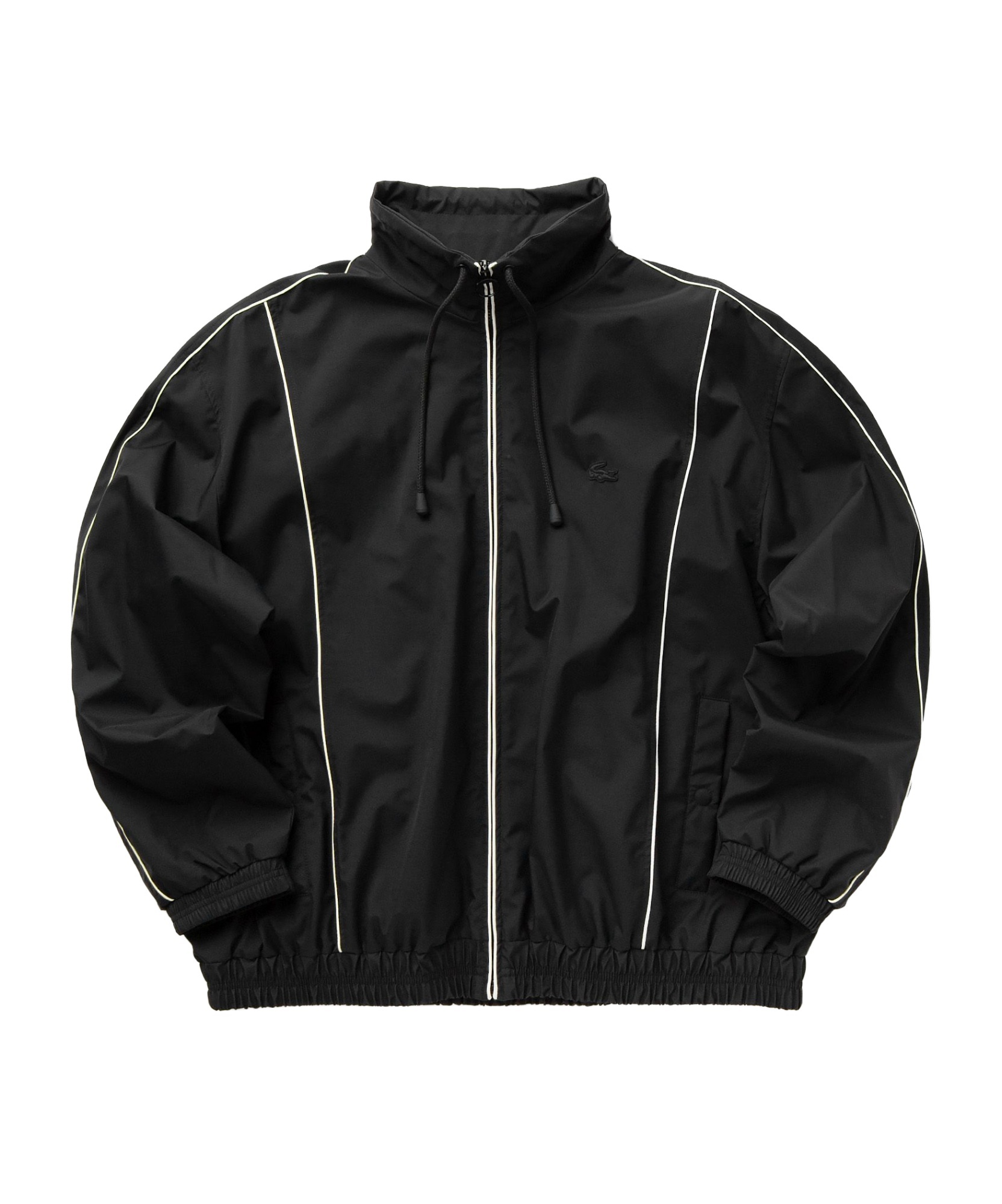 Lacoste Long-sleeved Jacket In Black