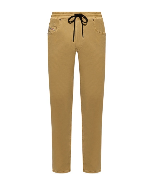 Diesel D-krooley Tapered Trousers In Brown