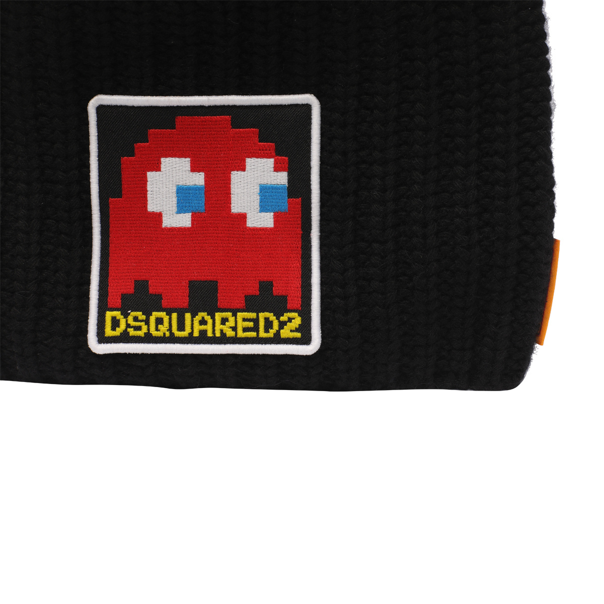 Dsquared2 Logo-patch Knit Beanie In Black