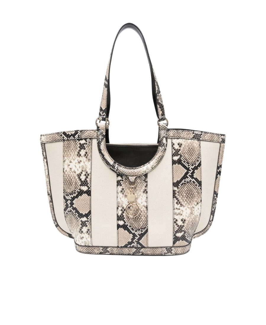 See By Chloé Printed Handbag In Nude
