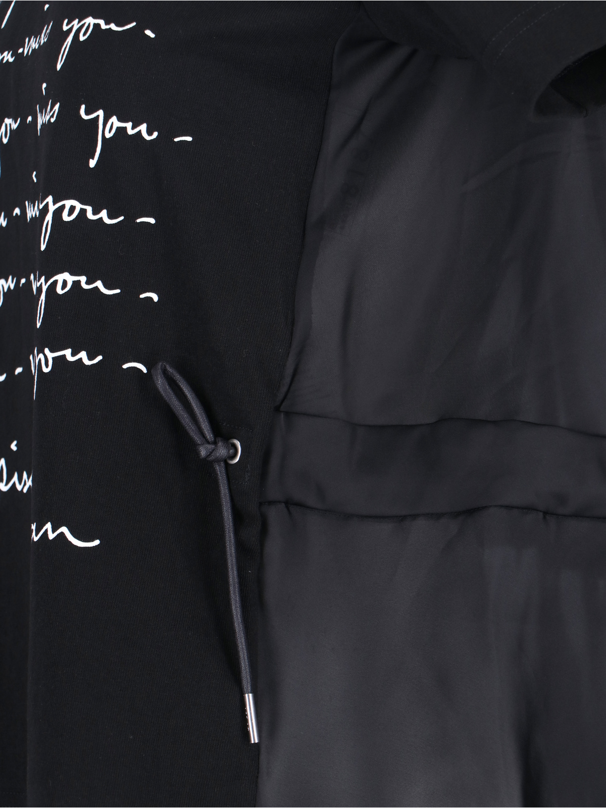 Sacai Short-sleeved T-shirt In Black