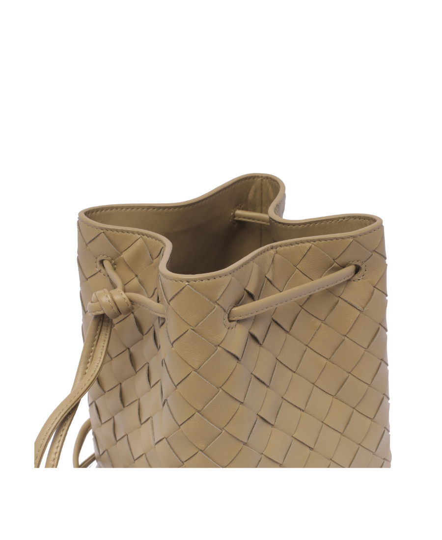 Bottega Veneta Small Intrecciato Bucket Bag In Brown