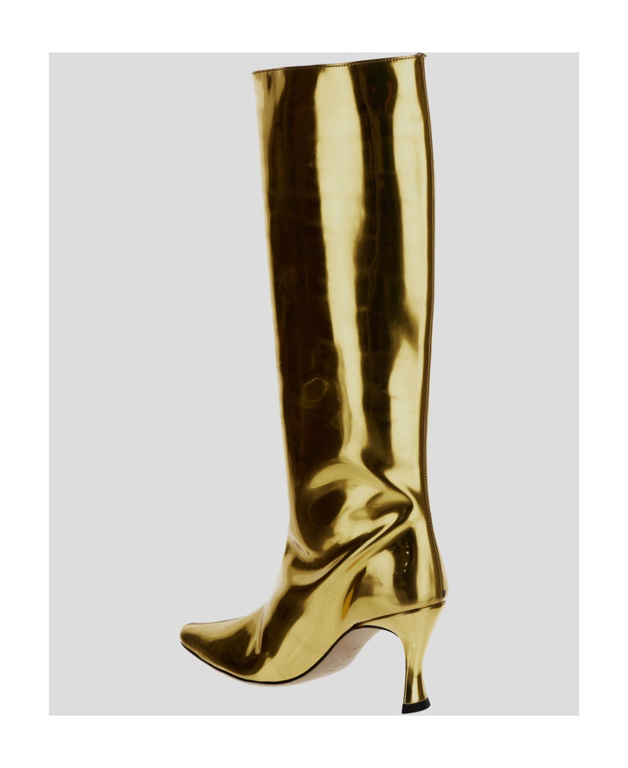 By Far Mirrored Stevie 42 80mm Boots In Nude