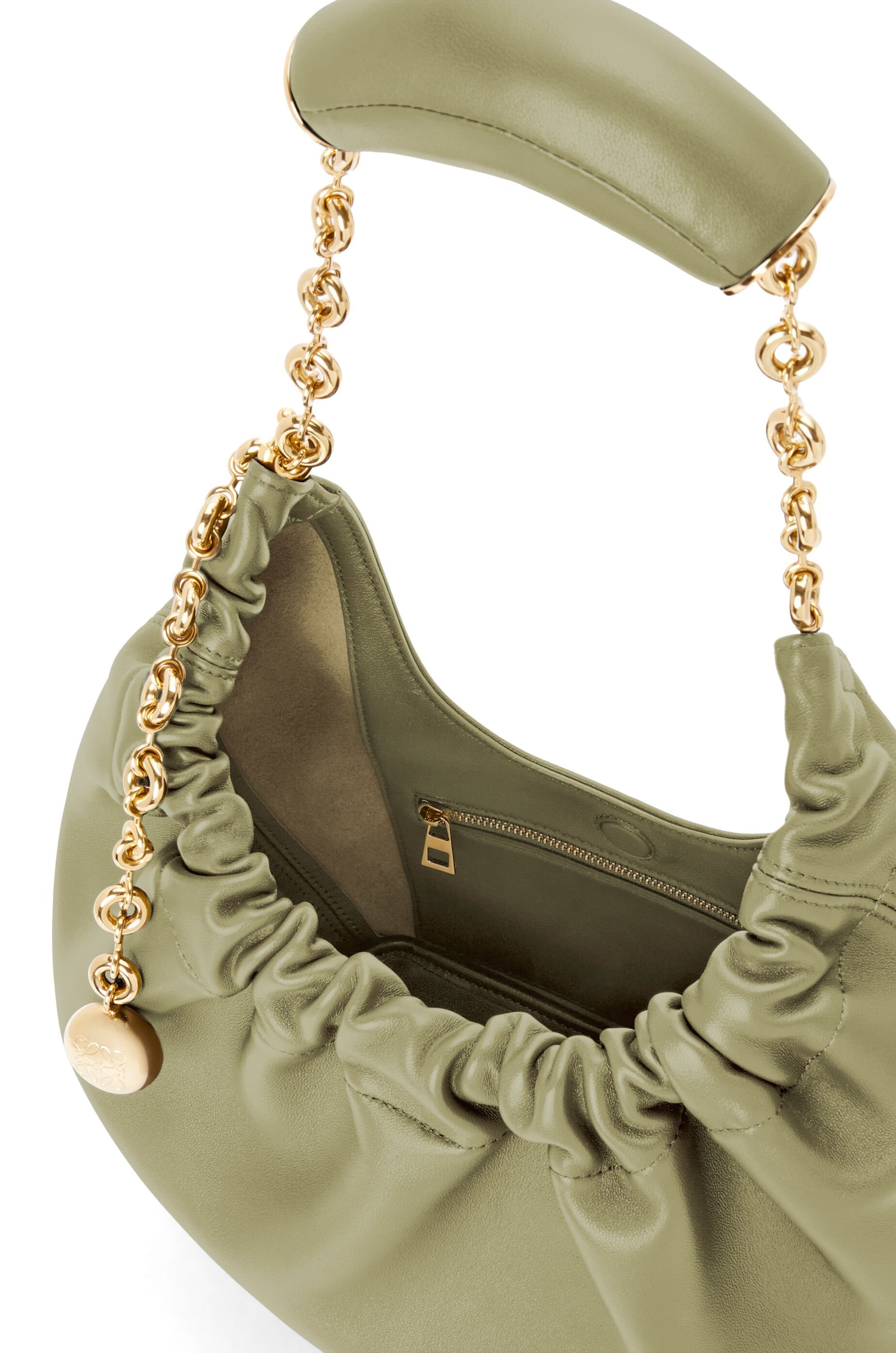 Loewe Small Logo Shoulder Bag In Green