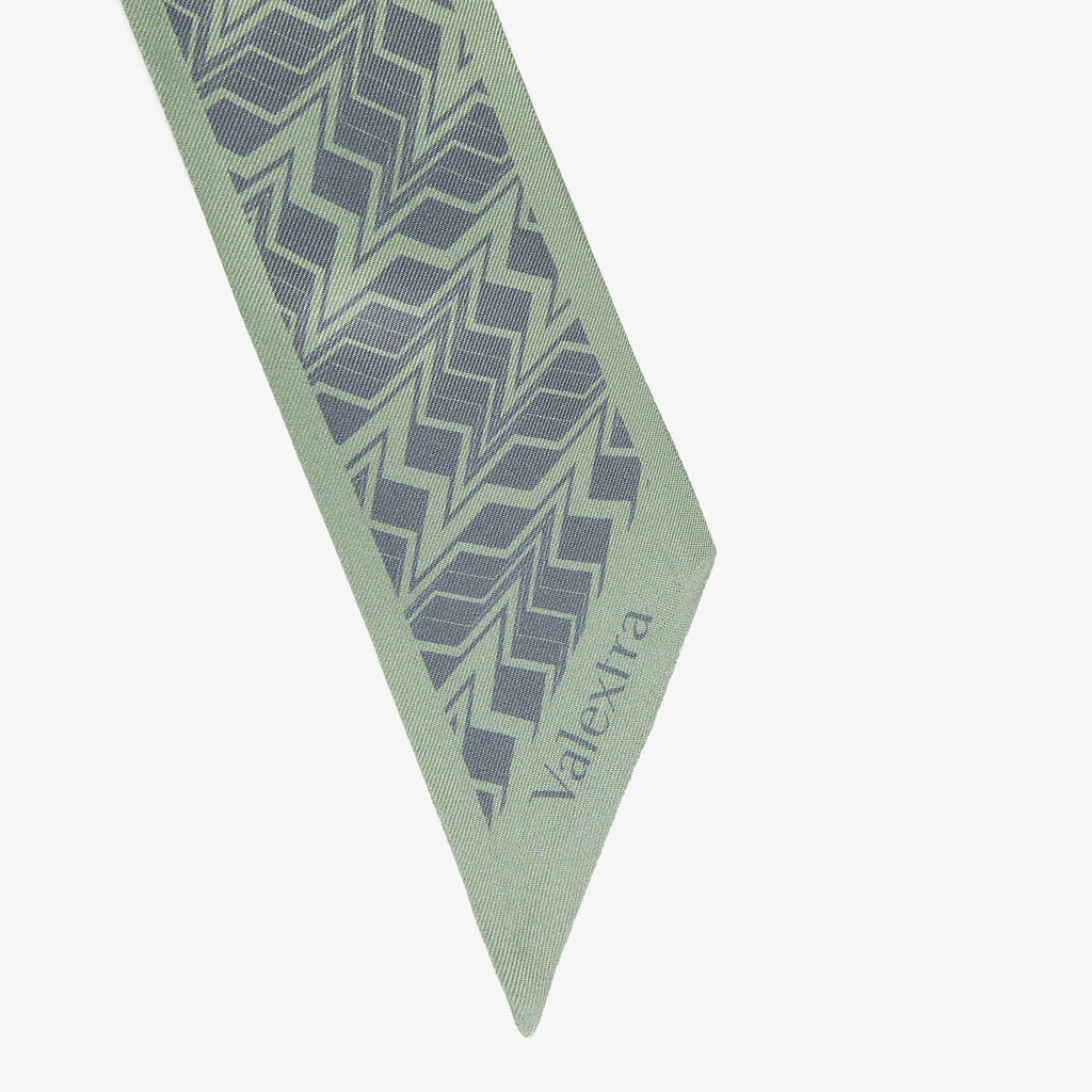 Valextra Silk Band Abstract In Blue