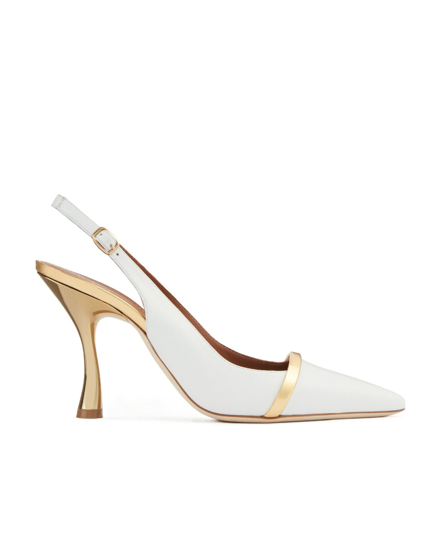 Malone Souliers Logo High Heels In White