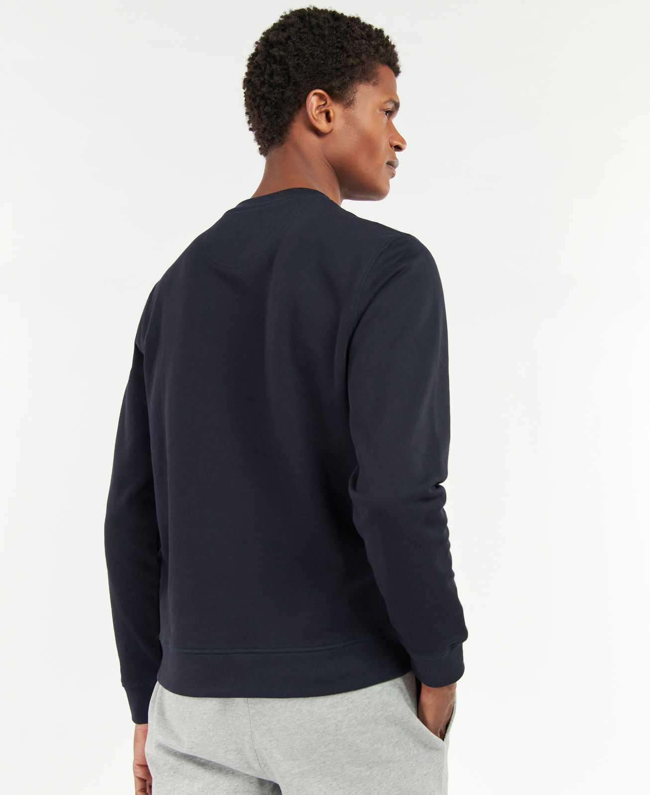 Barbour Long-sleeved Sweater In Black