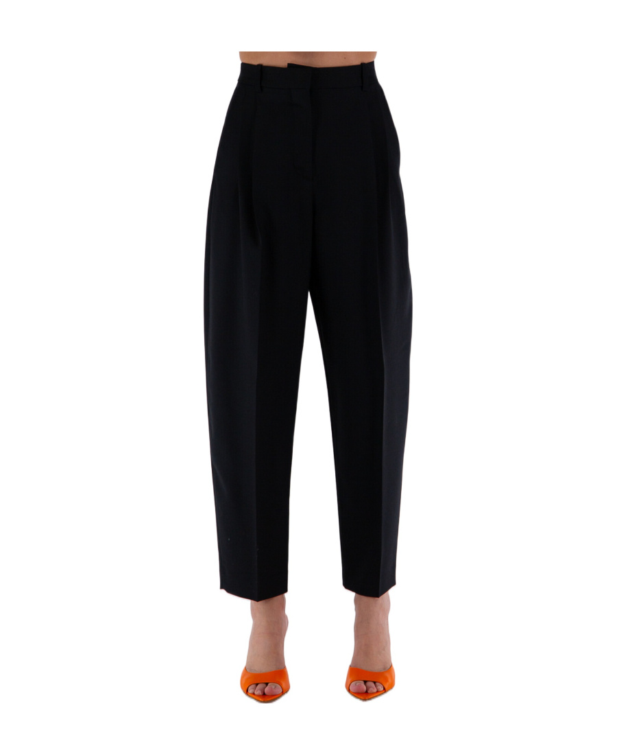 Stella Mccartney Logo Casual Pants In Black