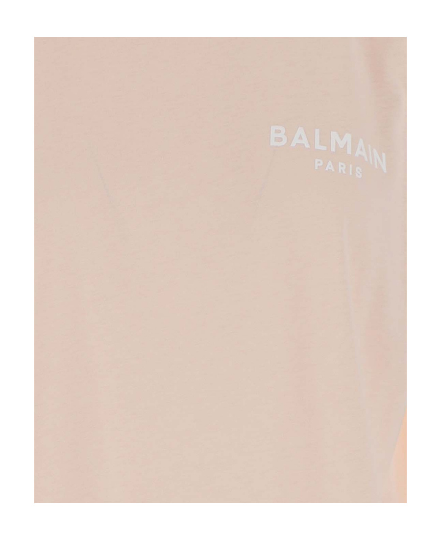 Balmain Logo-print T-shirt In Pink