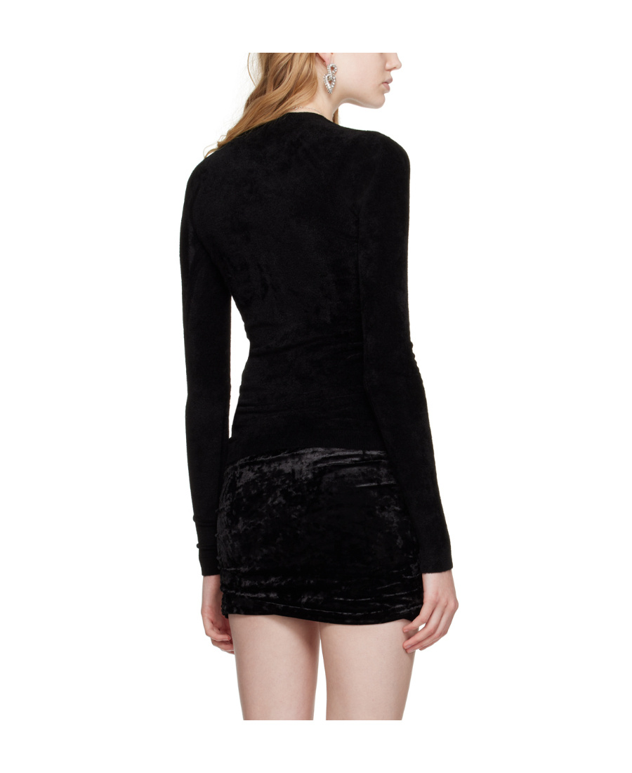 Isabel Marant Round Neck Blended Sweater In Black