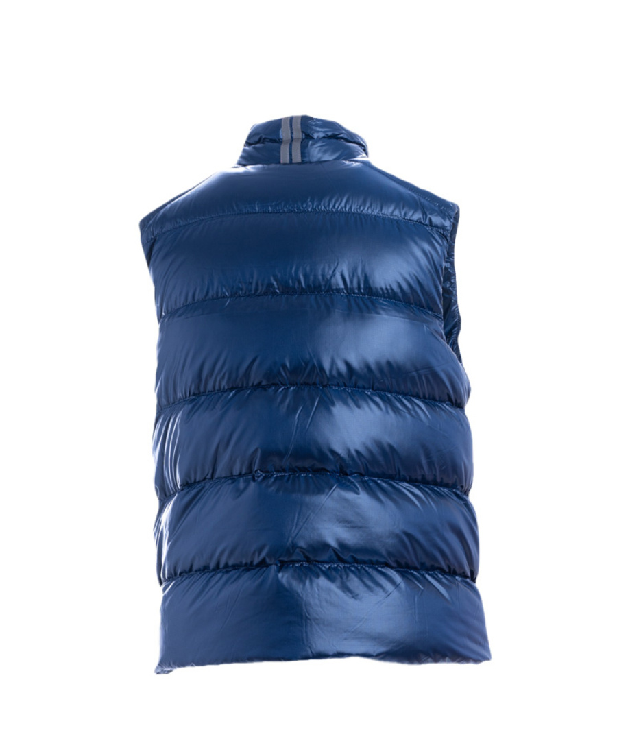 Shop Canada Goose Padded Zip-up Down Gilet In Blue