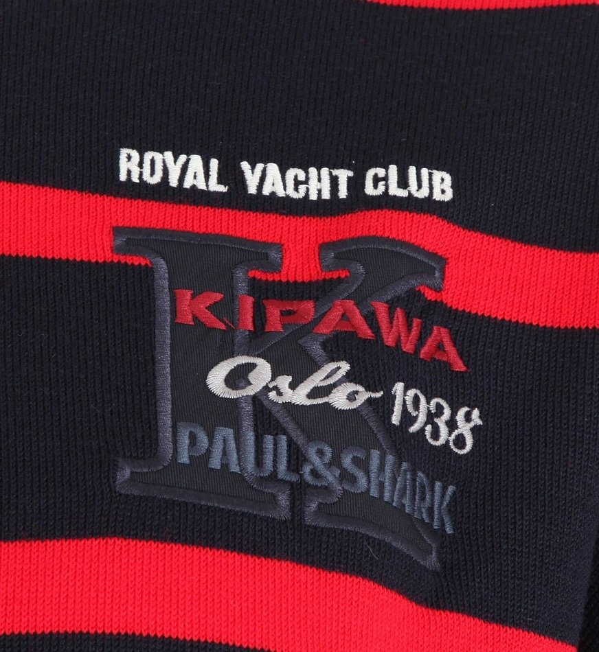 Paul & Shark Black Striped Pullover In Black