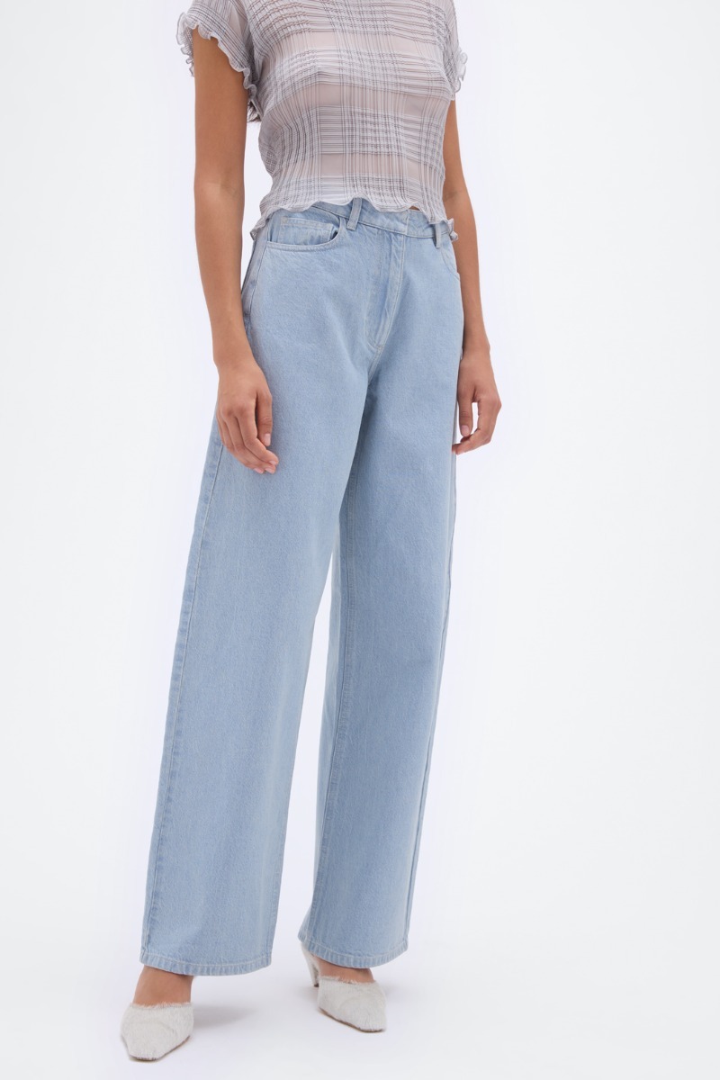 Remain Birger Christensen Cocoon Denim Pants In Blue