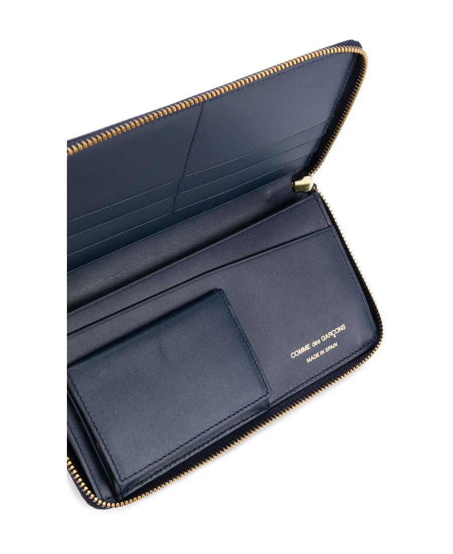Comme Des Garçons Zip Around Wallet In Black