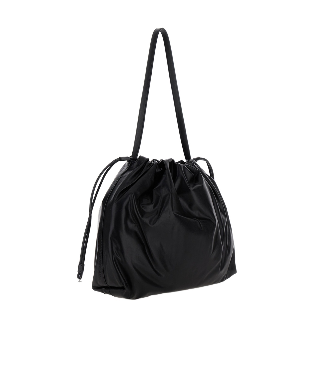 The Row Angy Drawstring Shoulder Bag In Black