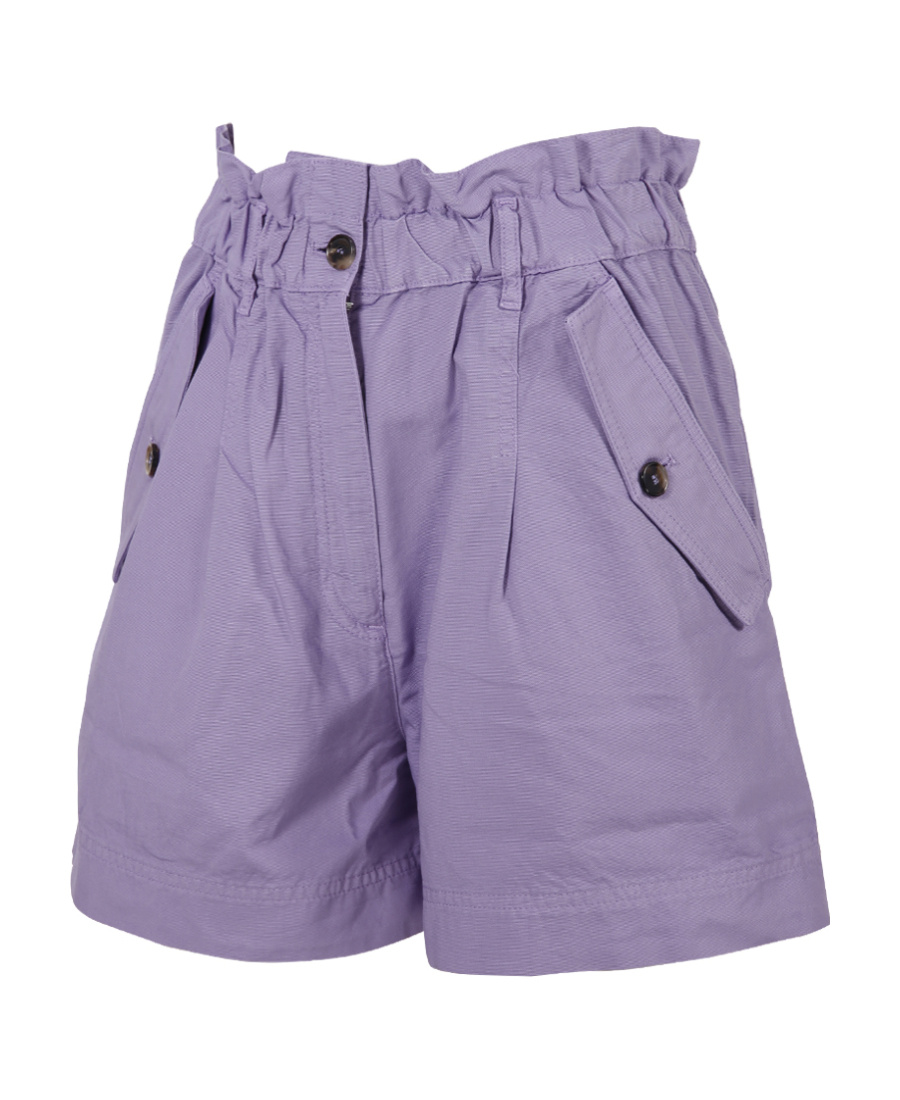Kenzo K Patch High-rise Shorts In Purple