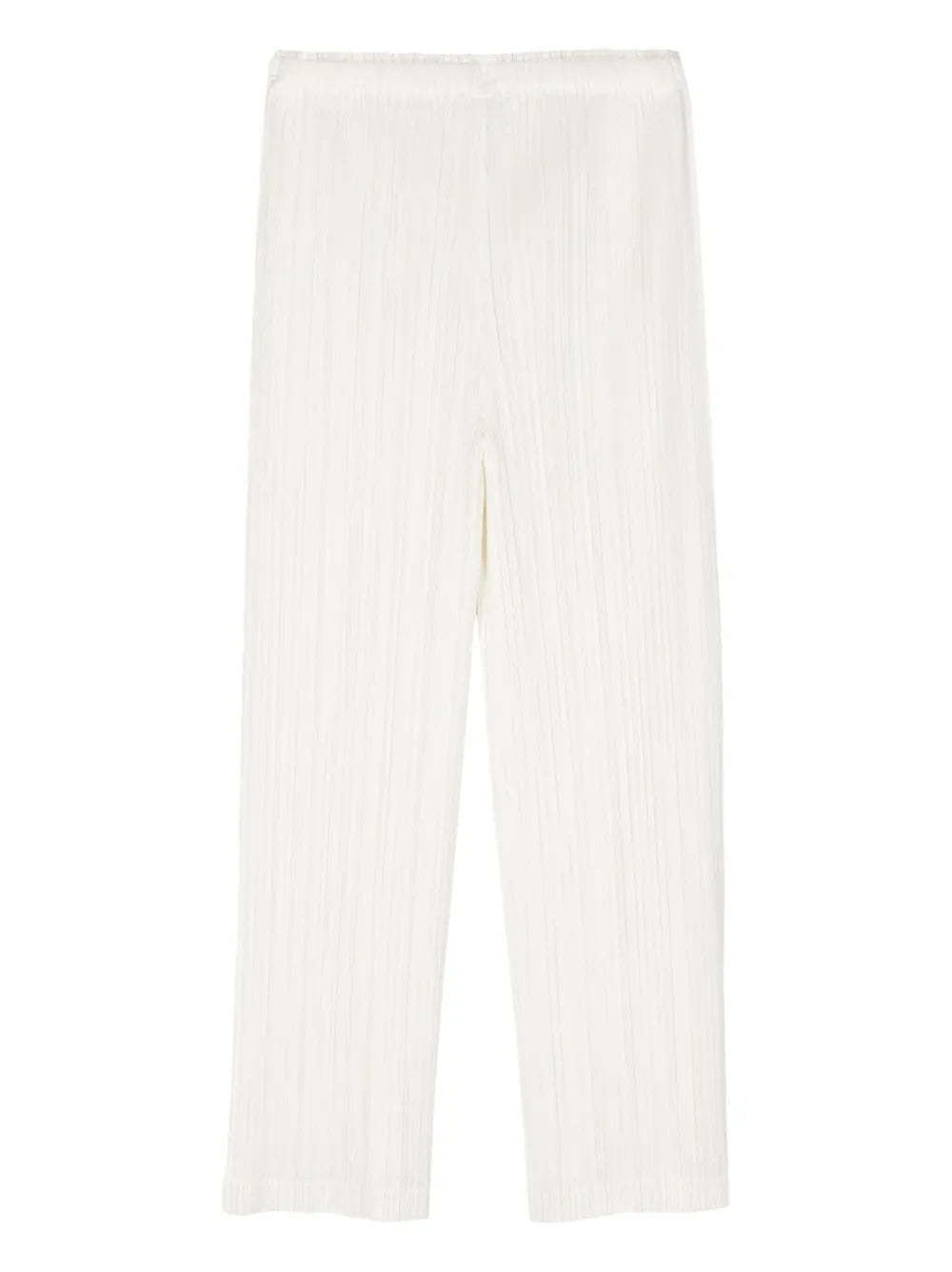 Issey Miyake Long Casual Pants In White