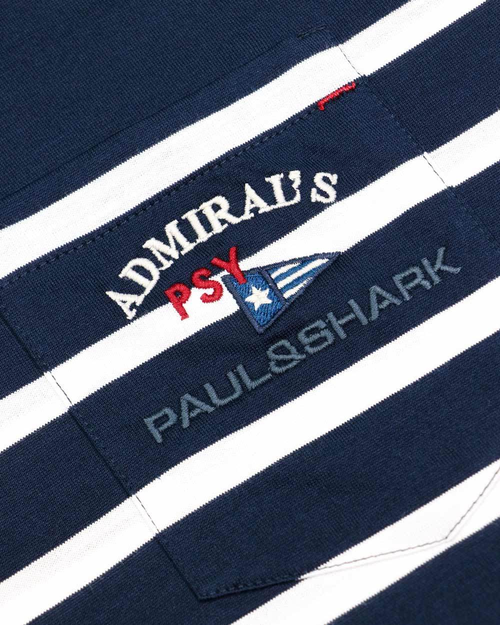 Shop Paul & Shark Logo Embroidered T-shirt In Black