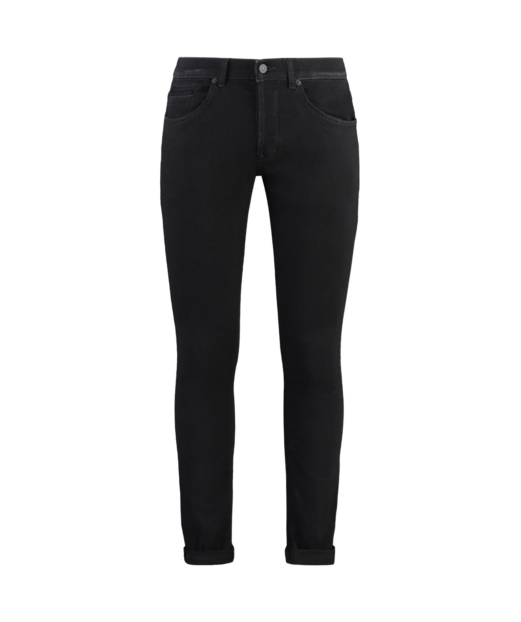 Dondup Trousers With Pockets And Belt Loops In Black