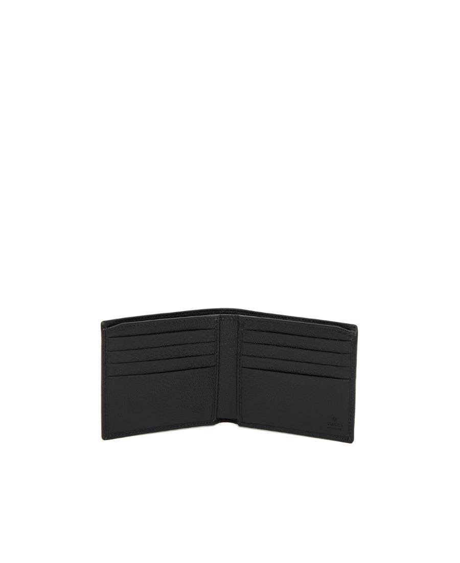 Gucci Signature Horsebit-detail Bi-fold Wallet In Black
