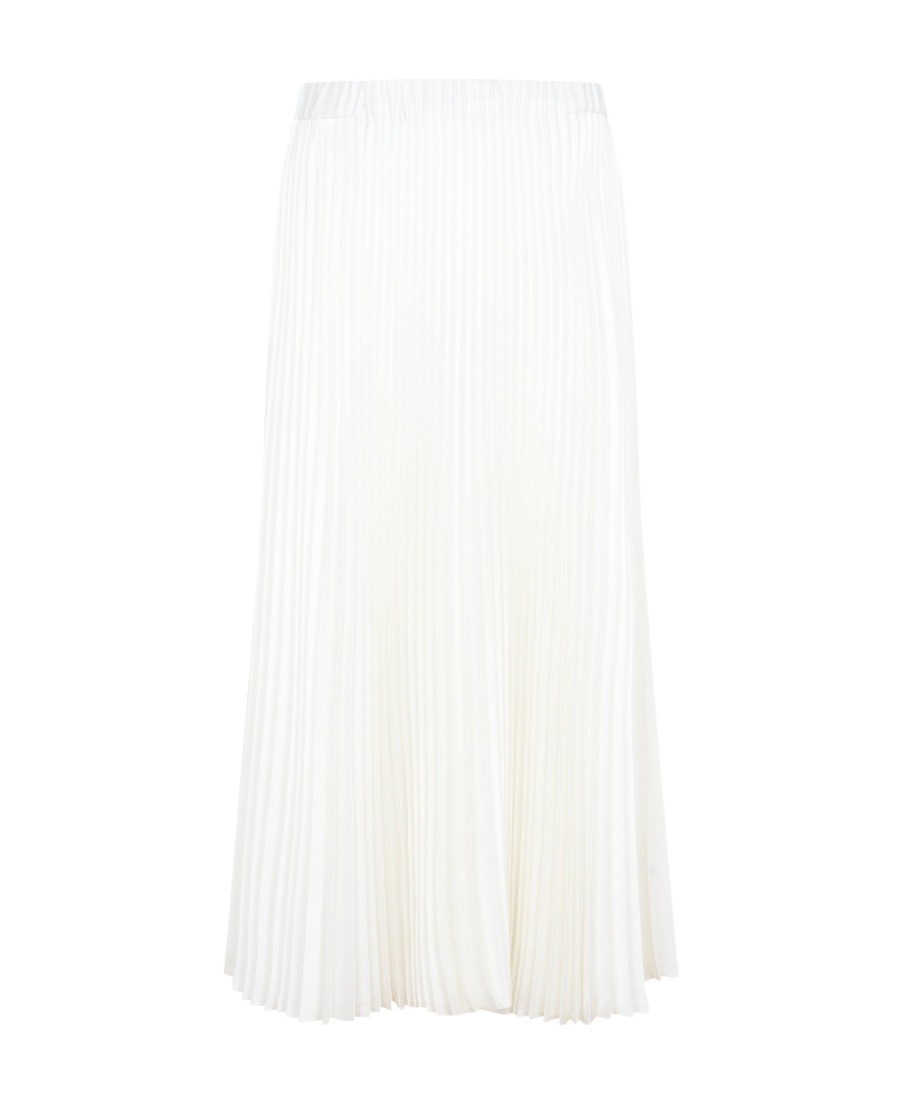 Jil Sander Pleated Elasticated-waist Skirt In White