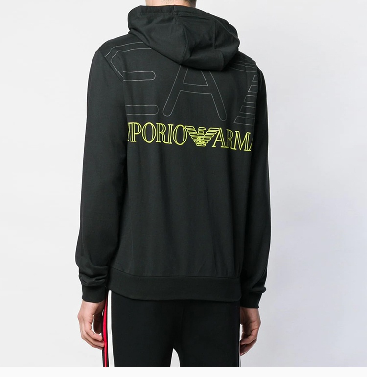 Ea7 Logo Details Casual Jacket In Black