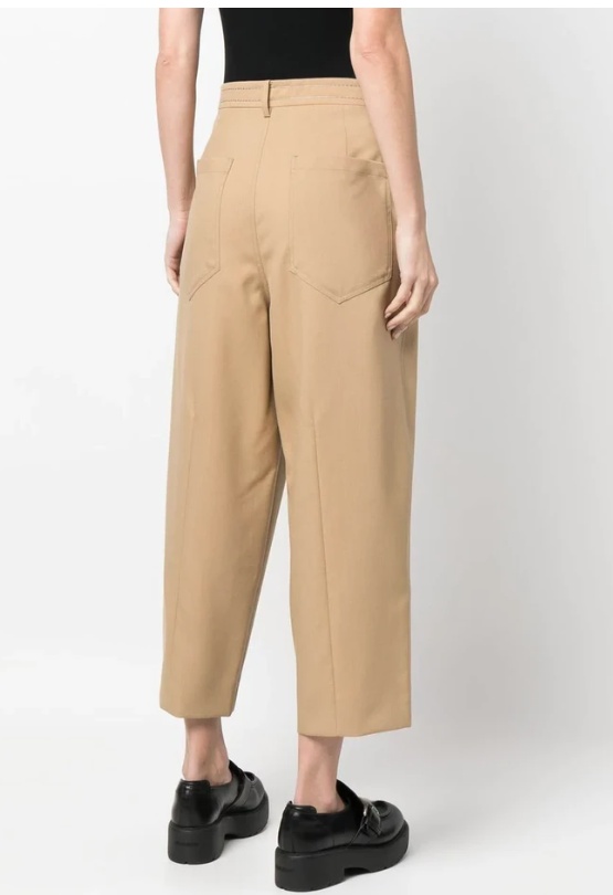 Marni Tapered-leg Trousers In Nude