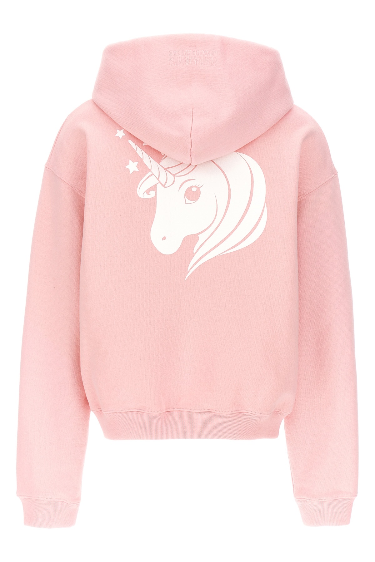 Vetements Unicorn-print Drop-shoulder Hoodie In Pink