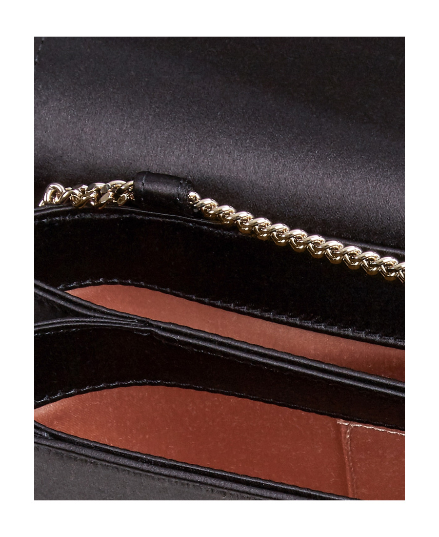 Roger Vivier Broche Buckle Envelope Flap Crossbody Bag In Black