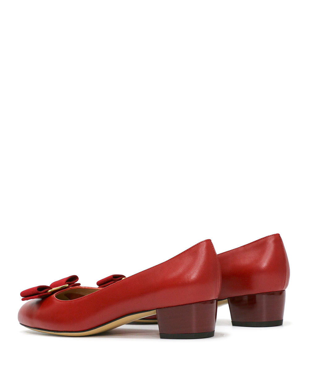 Ferragamo Bow-tie High Heels In Brown