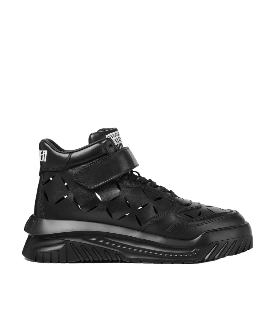 Versace 'odissea' Sneakers With Cut-outs In Black