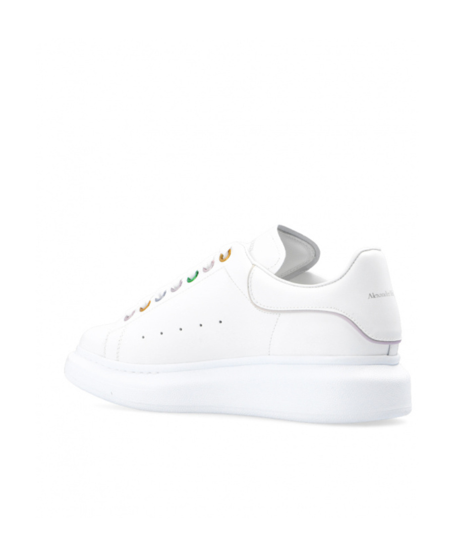 Alexander Mcqueen Leather Lace Up Trainers In White
