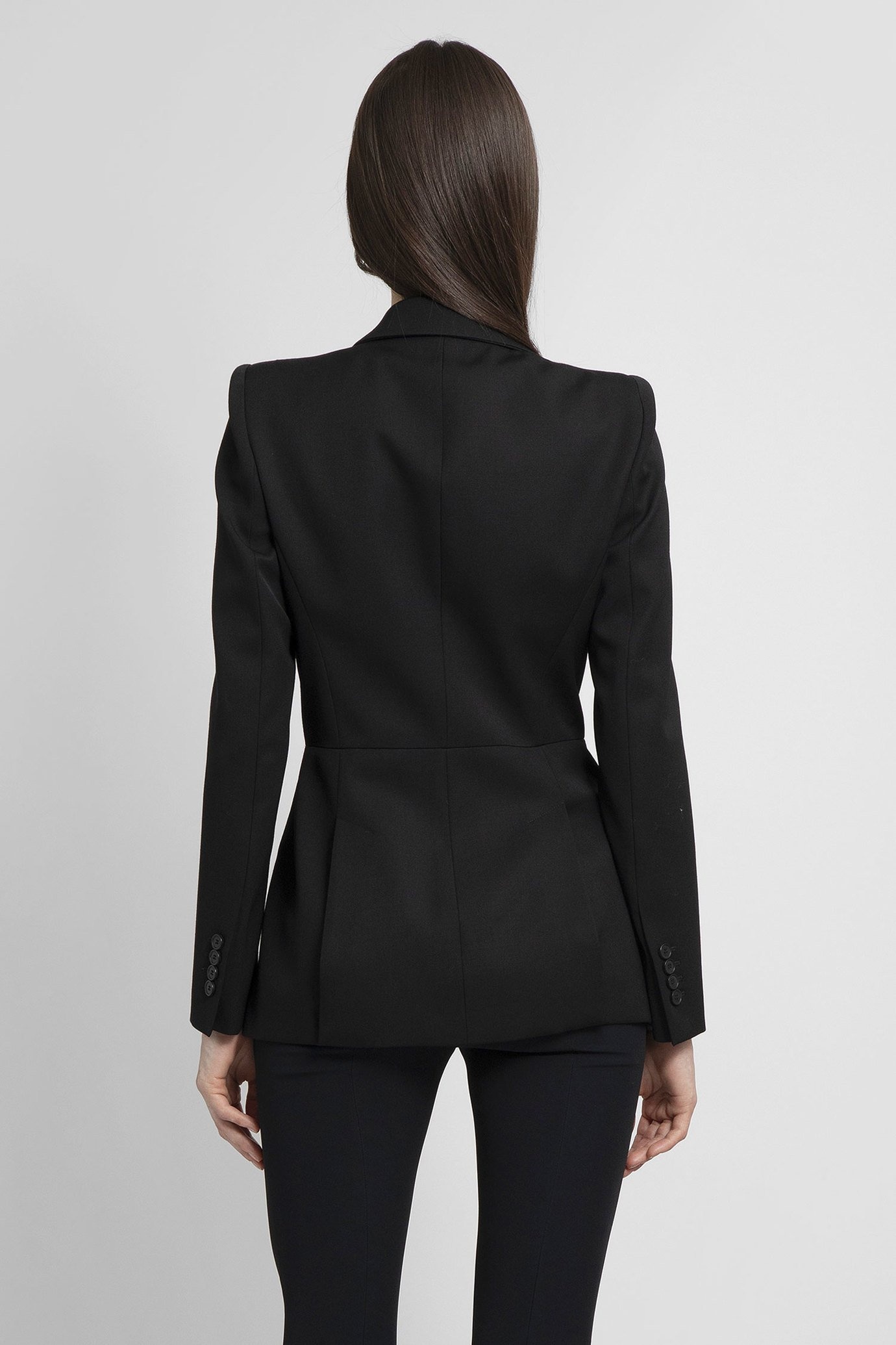 Alexander Mcqueen Hardware-detail Blazer In Black