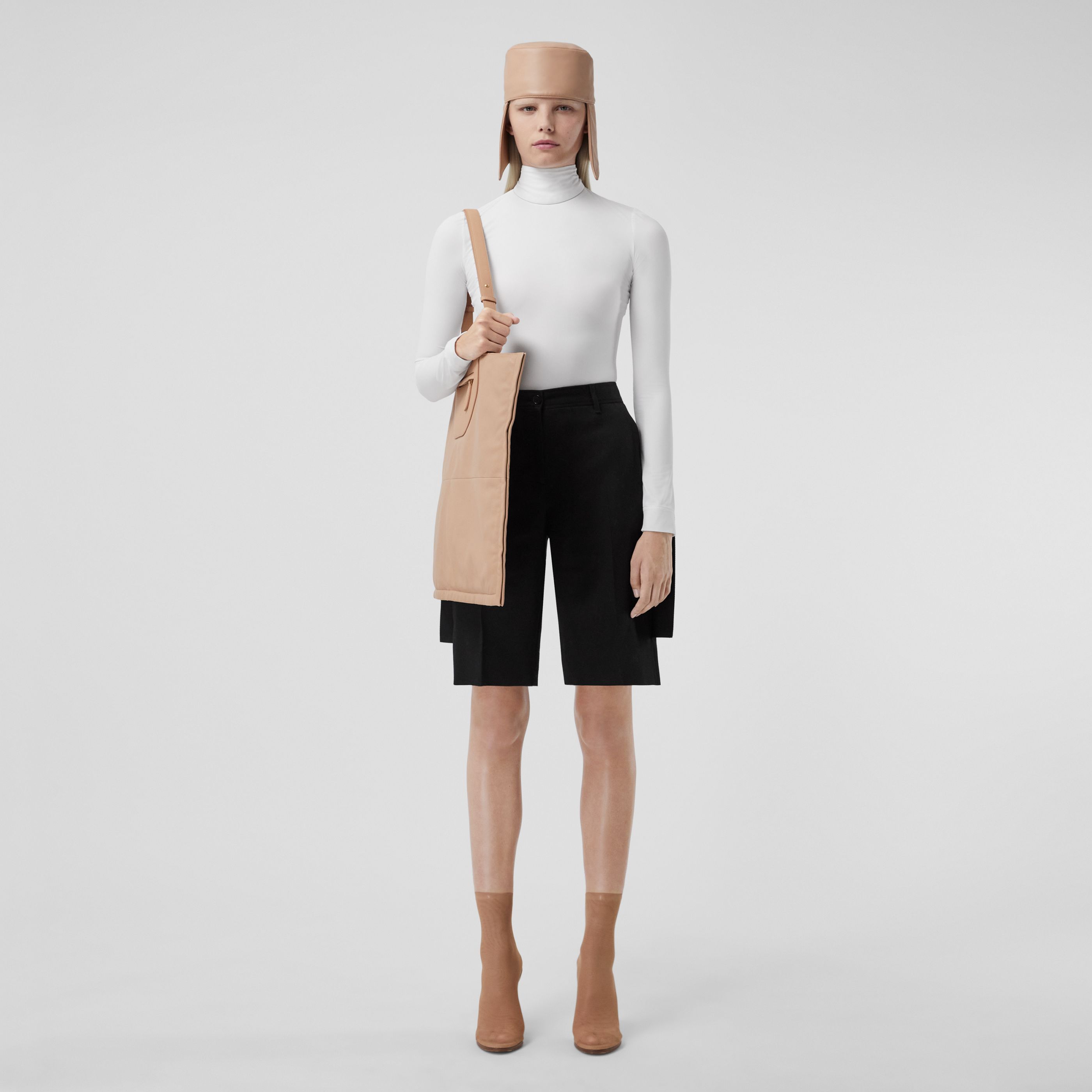 Burberry Semi-sheer Long-sleeve Body In White