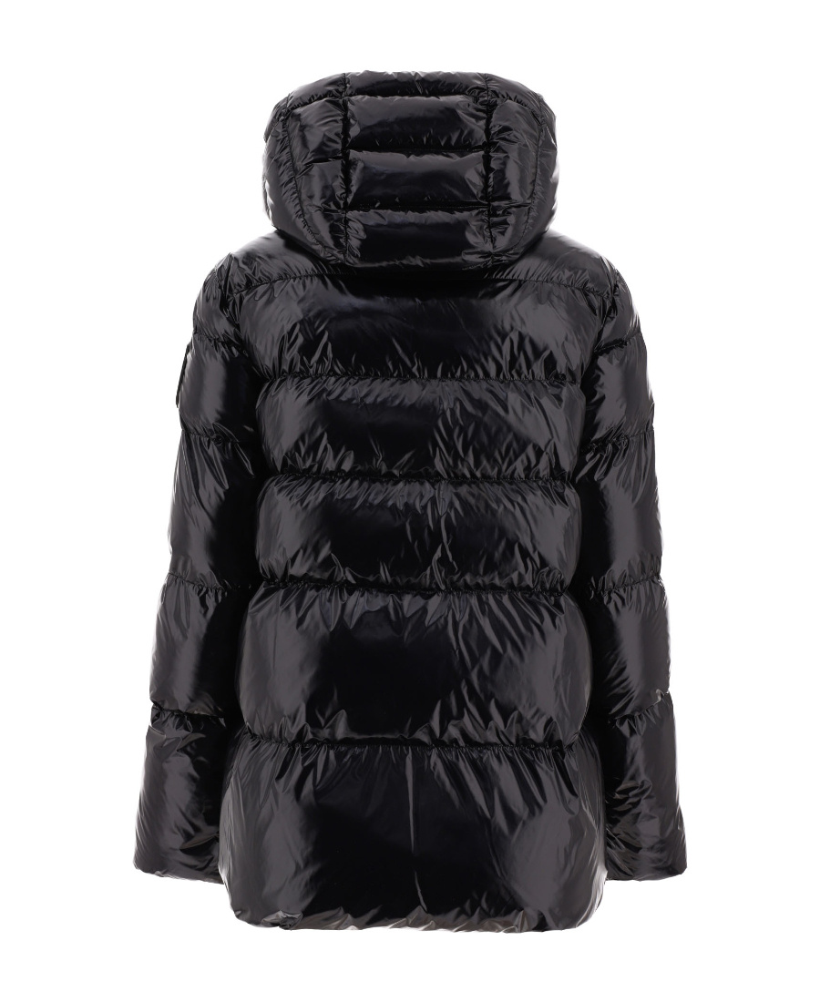 Shop Pinko High-neck Puffer Jacket In Black