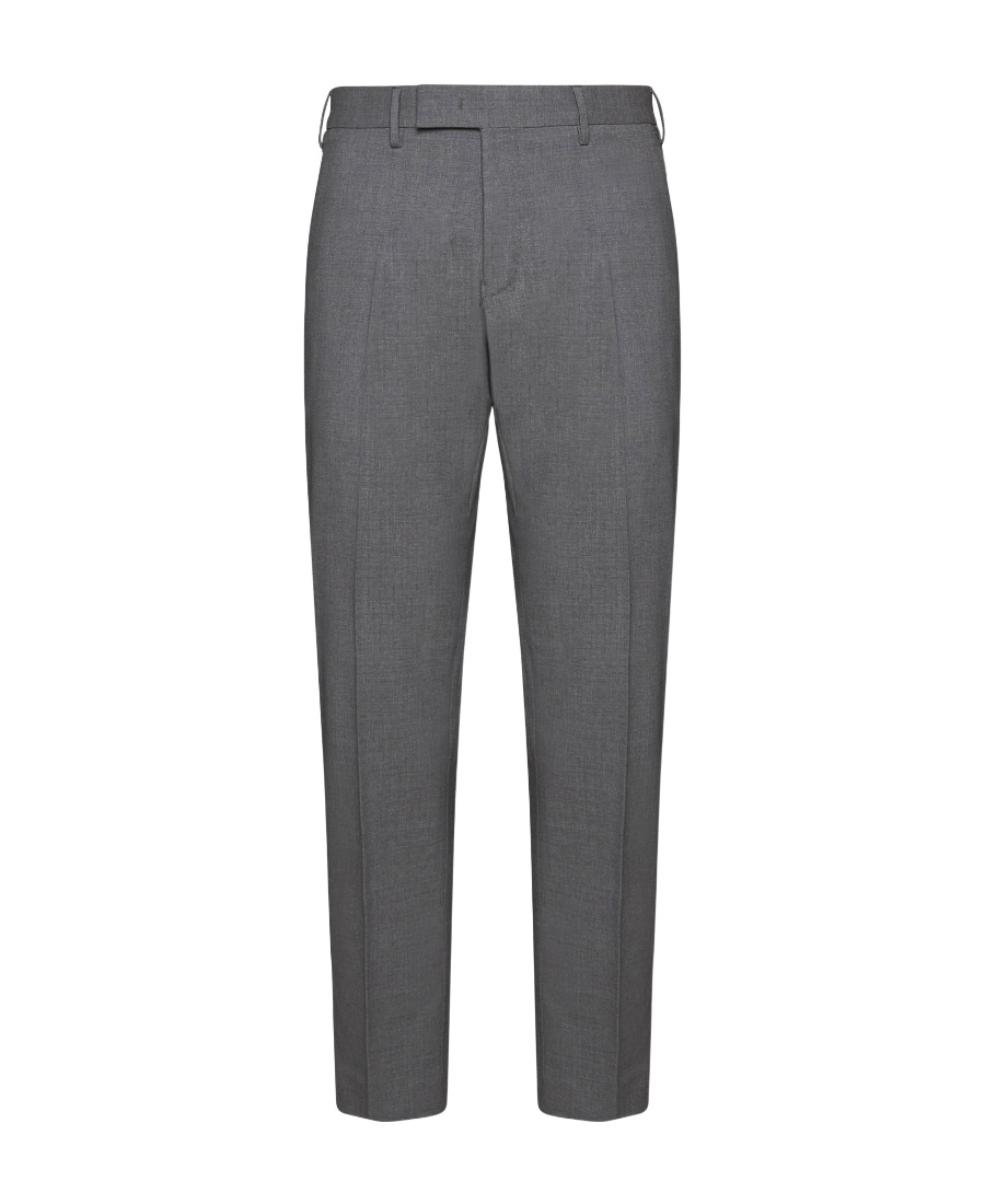 Pt Torino Cropped Tailored Trousers In Black