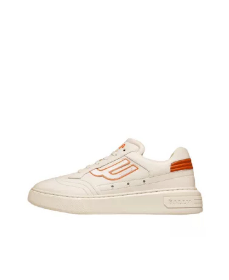 Bally Logo-patch Leather Sneakers In Nude