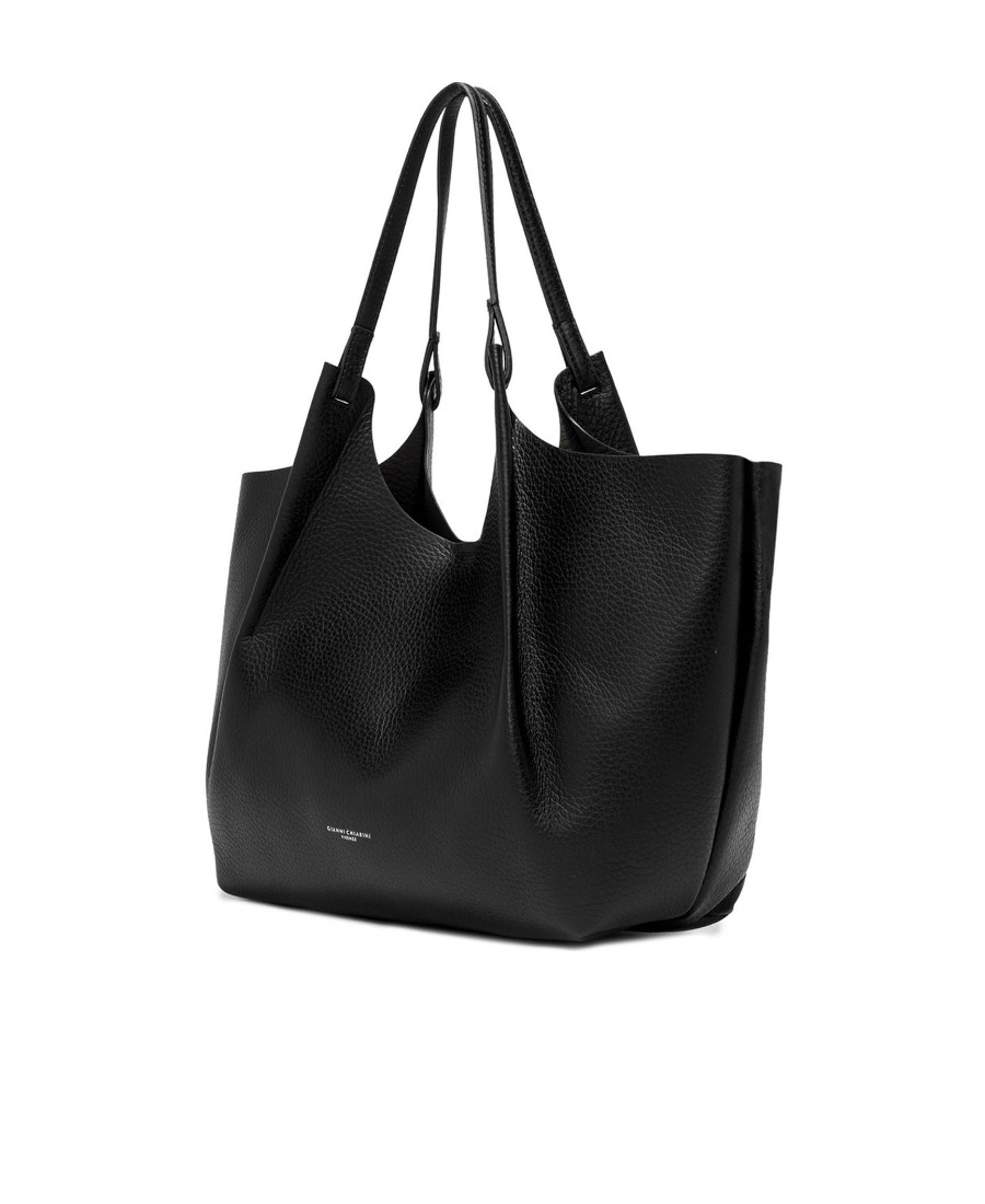 Gianni Chiarini Top Double Handle Shoulder Bag In Black