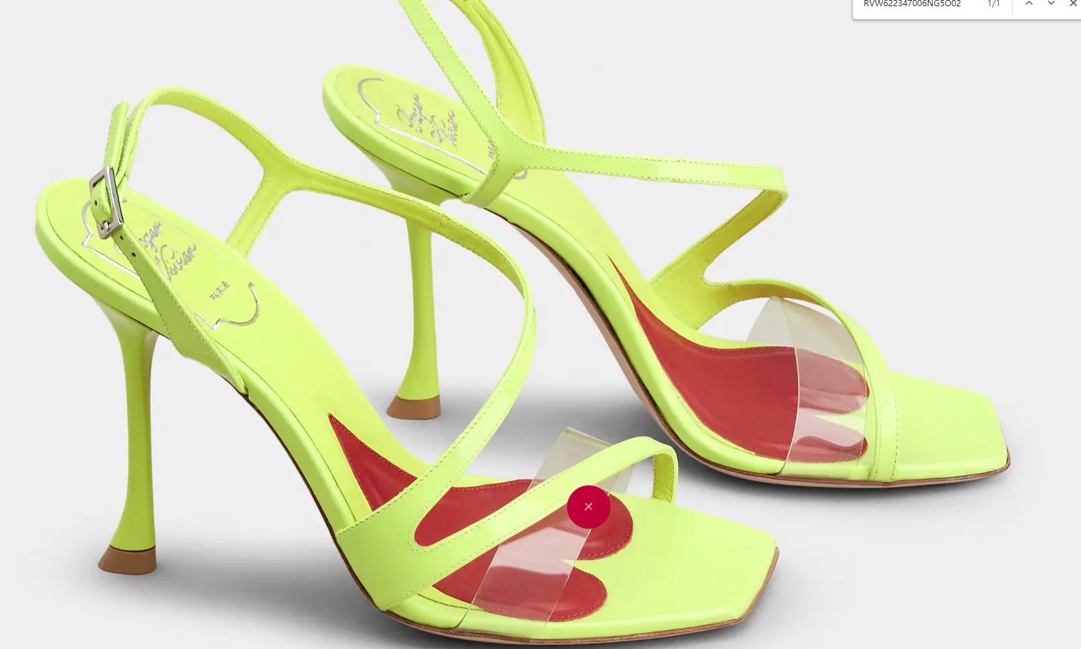 Roger Vivier Logo High-heeled Sandals In Yellow